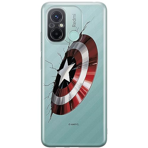 Etui Kapitan Ameryka 023 Marvel Nadruk częściowy Przeźroczysty Producent: Xiaomi, Model: REDMI 12C/ REDMI 11A