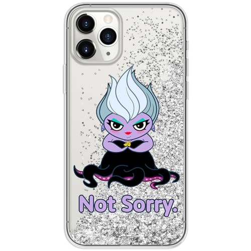 ERT GROUP etui na telefon Apple Iphone 11 PRO MAX, case oryginalny i oficjalnie licencjonowany przez Disney, wzór Ursula 004, optymalnie dopasowane, z efektem płynnego brokatu