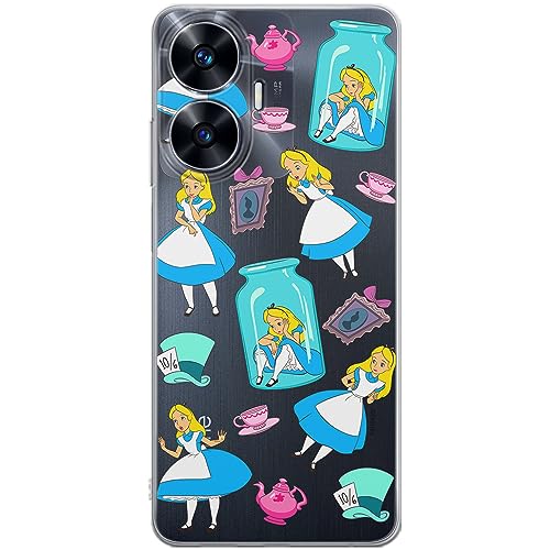 ERT GROUP etui na telefon Realme C55, case oryginalny i oficjalnie licencjonowany przez Disney, wzór Alice 011, optymalnie dopasowane, plecki z TPU częściowo przeźroczyste