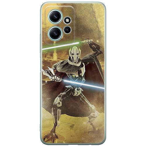 ERT GROUP etui na telefon Xiaomi REDMI NOTE 12 4G, case oryginalny i oficjalnie licencjonowany przez Star Wars, wzór Grievous 001, optymalnie dopasowane, plecki z TPU