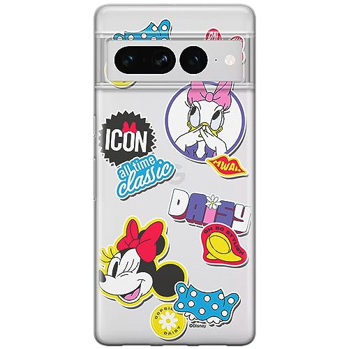 ERT GROUP etui na telefon Google PIXEL 7 PRO, case oryginalny i oficjalnie licencjonowany przez Disney, wzór Minnie 067, optymalnie dopasowane, plecki z TPU częściowo przeźroczyste