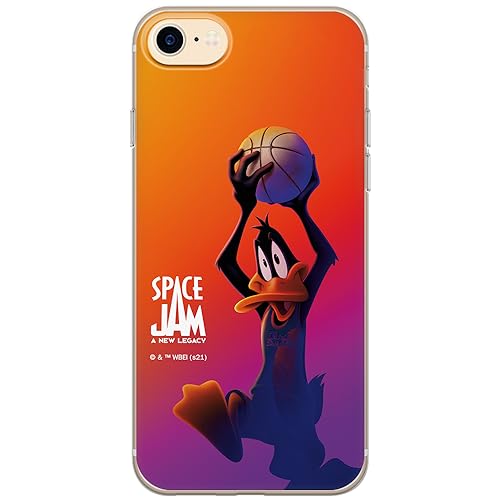ERT GROUP etui na telefon Iphone 7/8/ SE 2/ SE 3, case oryginalny i oficjalnie licencjonowany przez Looney Tunes, wzór Space Jam 012, optymalnie dopasowane, plecki z TPU