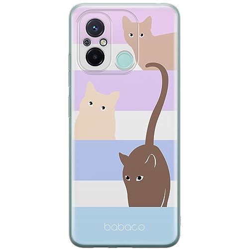 ERT GROUP etui na telefon Xiaomi REDMI 12C/ REDMI 11A, case oryginalny i oficjalnie licencjonowany przez Babaco, wzór Cats 014, plecki z TPU