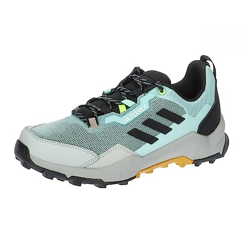 adidas Terrex Ax4 W, Shoes-Low (Non Football) Kobieta, Pół-Flash Aqua/Core Black/Preloved Yellow, 38 EU, Nasiona Flash Aqua Core Black Preloved Yellow, 38 EU