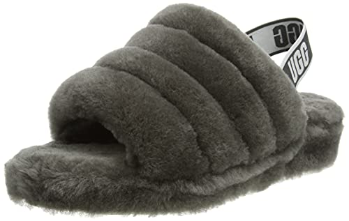 UGG Damskie kapcie w Fluff Yeah, antracyt, 42 EU