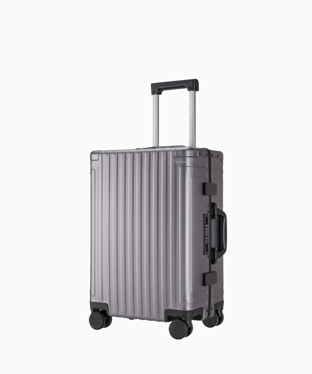 PUCCINI Walizka Aluminiowa Kabinowa Na Kółkach Gunmetal