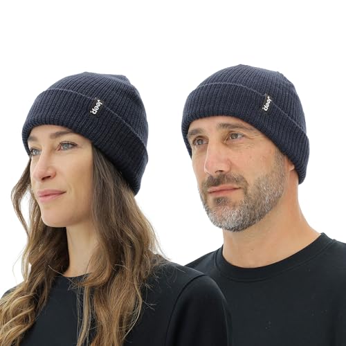 JEEP O102913-A928 J czapka z dzianiny żebrowanej z klapką J23W Unisex Night Blue Uni