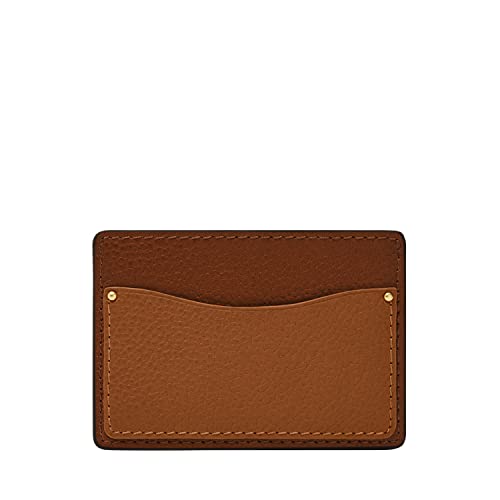 Fossil Męskie skórzane etui Anderson Slim Minimalistyczny portfel na karty, brązowy/siodłowy, (Model: ML4576914), Anderson Brown/Siodło, 4 cale dł. x 0,6 cm szer. x 7 cm wys. Etui na karty Anderson