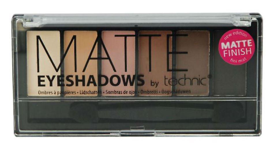 Technic Technic Matte Eyeshadows Palette zestaw 6 cieni do powiek