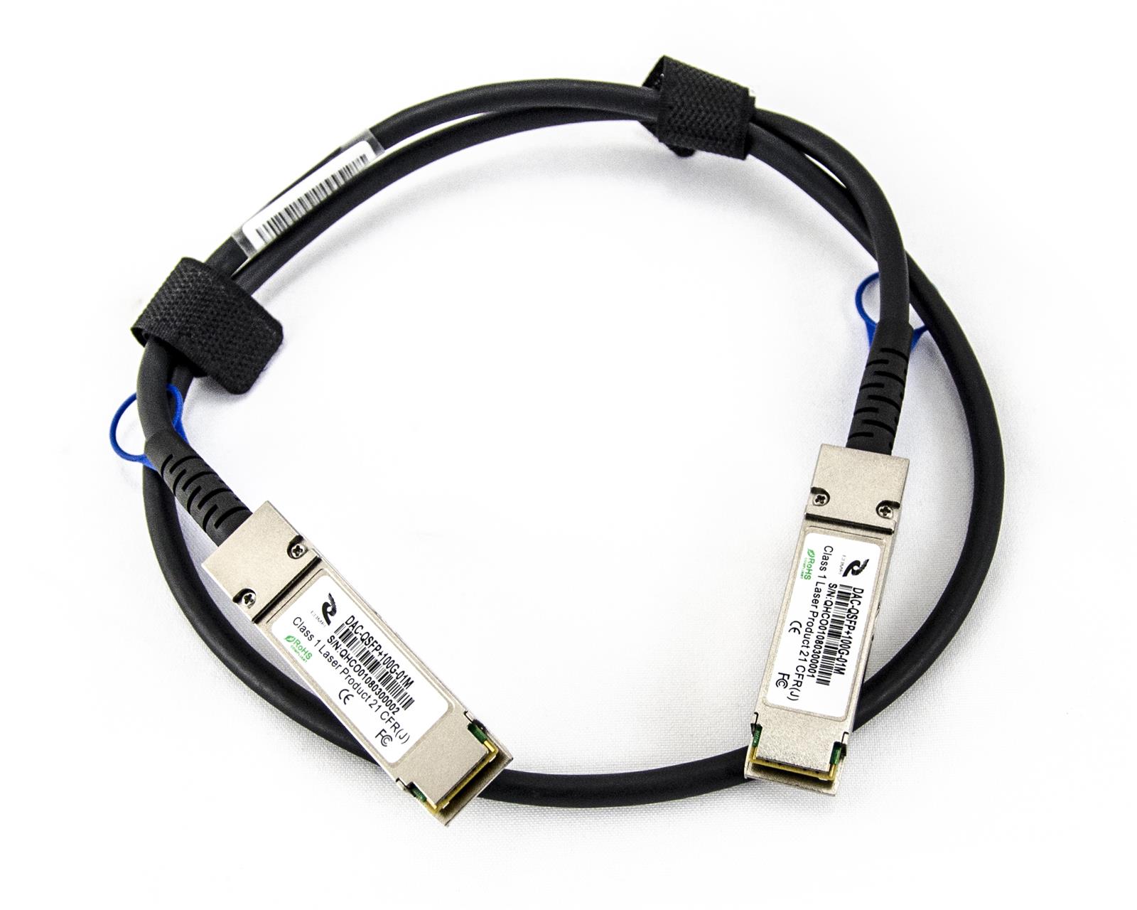 DAC-100G-50CM - QSFP28 100G / QSFP28 100G, długość 50cm, CML kabel Direct Attach DAC