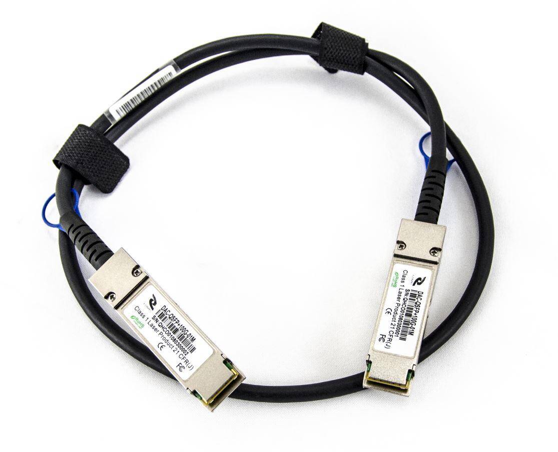 DAC-100G-1M - QSFP28 100G / QSFP28 100G, długość 1 metr, CML kabel Direct Attach DAC