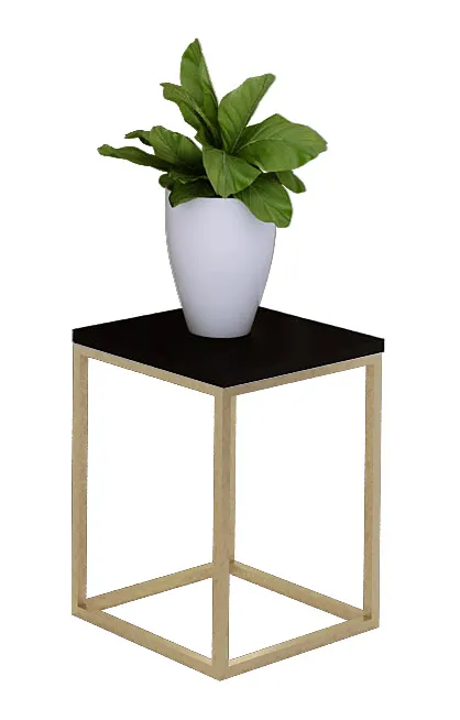 Minimalistyczny kwietnik złoty + czarny N4-M90