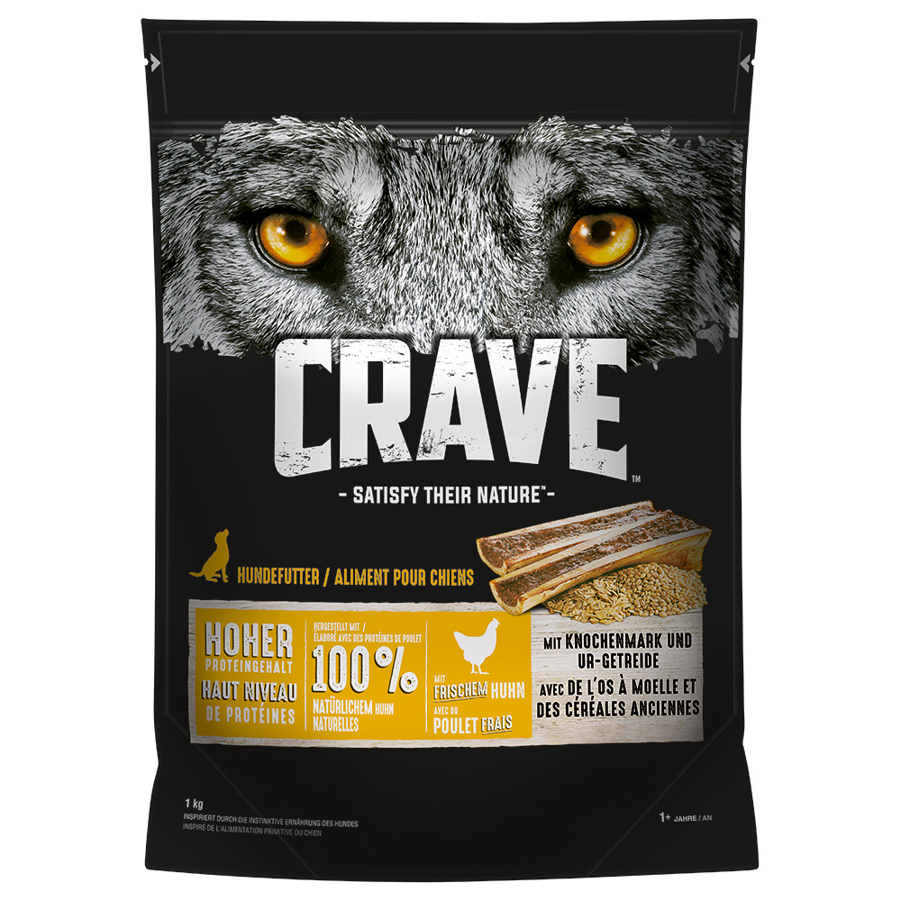 Crave, kurczak ze szpikiem kostnym i prazbożem - 1 kg