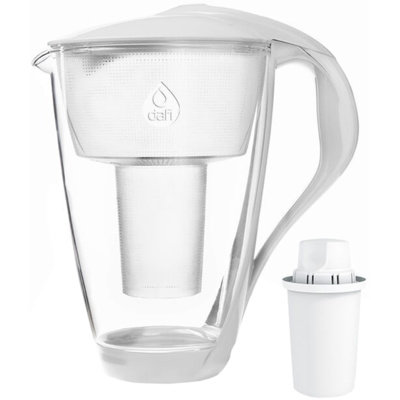 dzbanek szklany DAFI Crystal Led, + wkład filtrujący Classic, biały, 2l