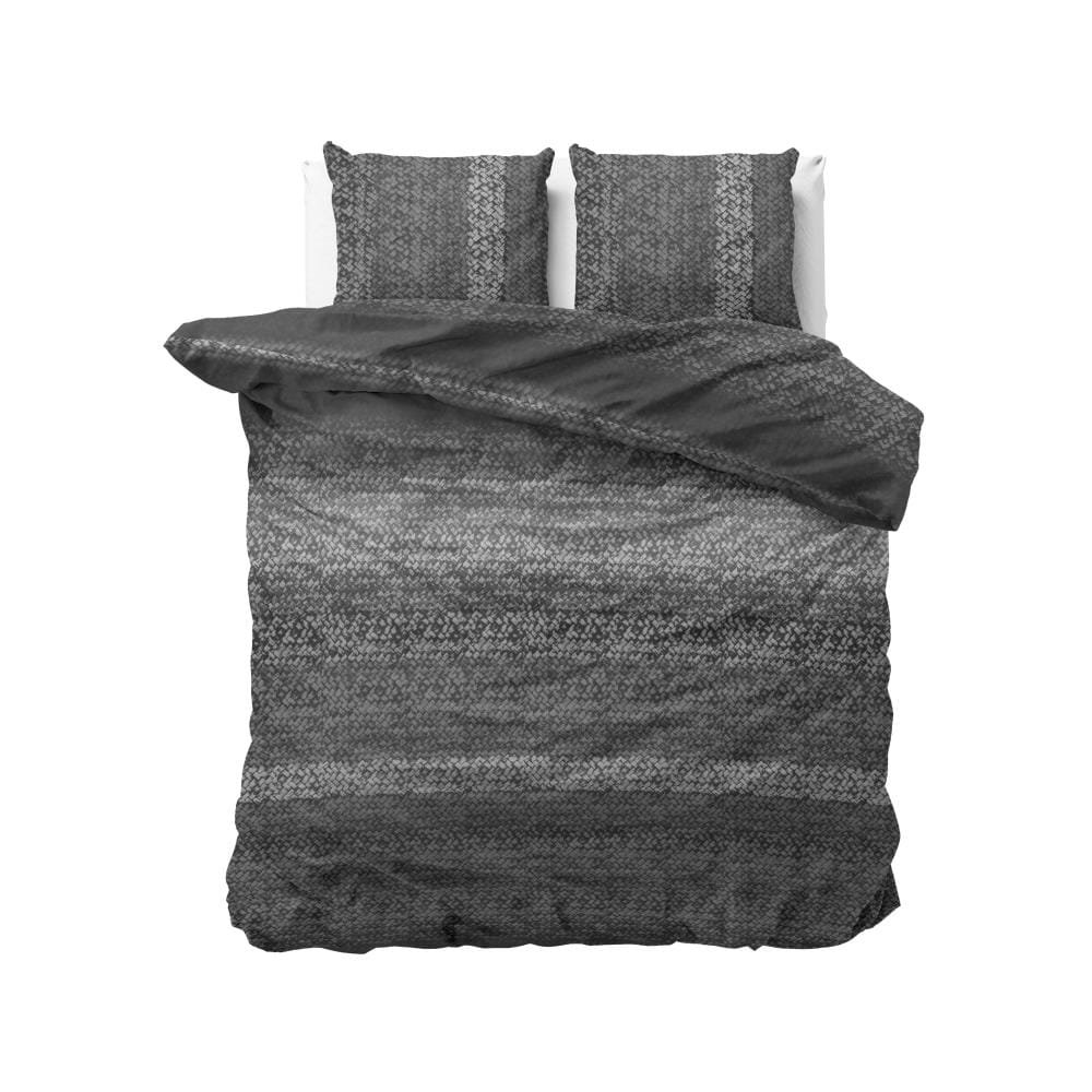 Kpl 240x220 FL GRADIENT KNITS antracyt flanela