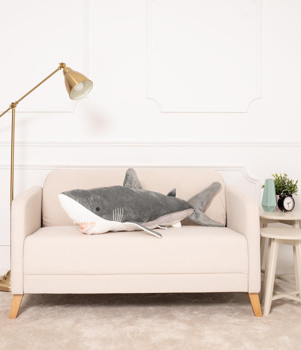 Miś Gustaw, Miś Rekin Adi, szary, 110cm