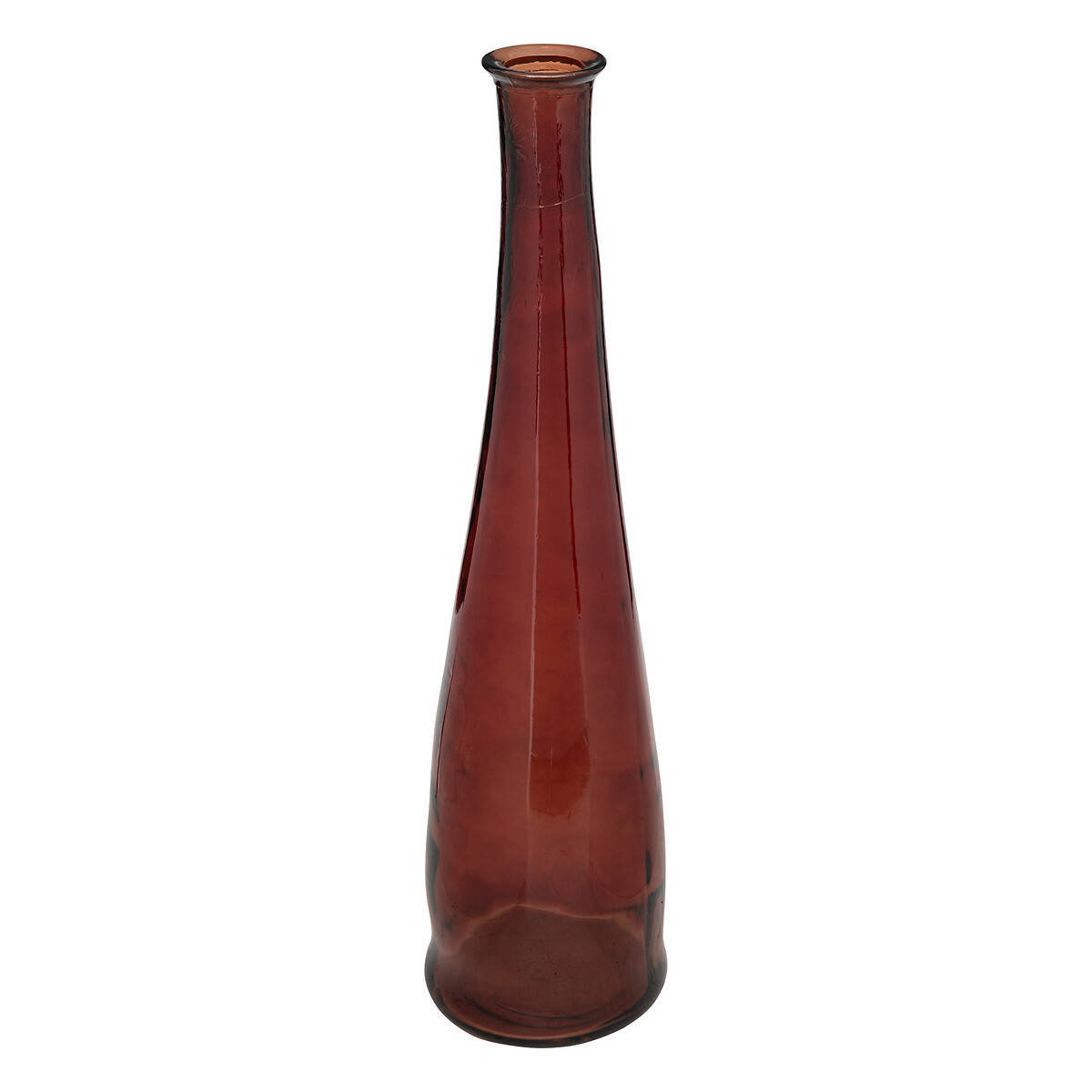 Smukły wazon ze szkła z recyklingu ULY, 80 cm