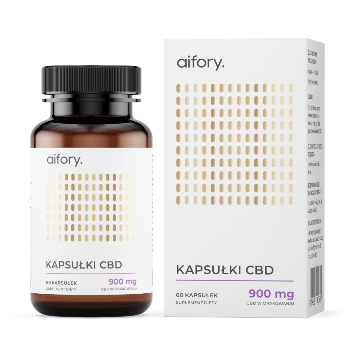 Aifory, Kapsułki CBD 900 mg, 60 szt.