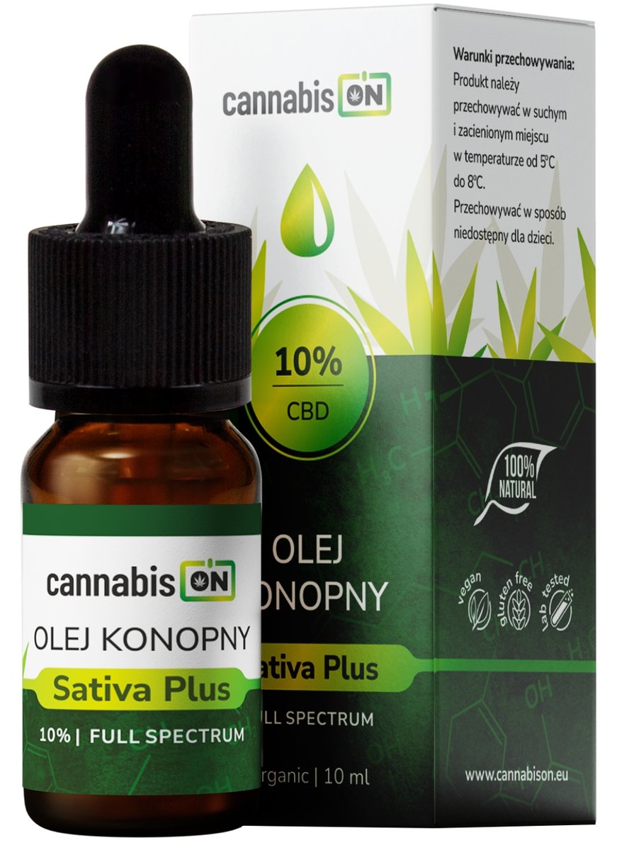 Cannabis ON, Olejek konopny CBD 10% Full Spectrum Certyfikat