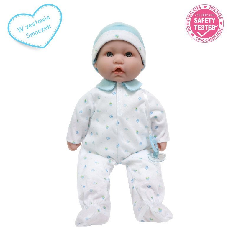 Lalka bobas z miękkim brzuszkiem - La Baby 15029 - 40 cm