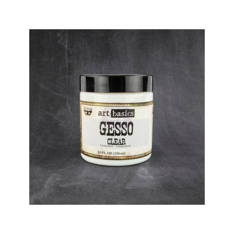 Gesso Finnabair Art Basics - GESSO CLEAR / PRZEZROCZYSTE 250ml