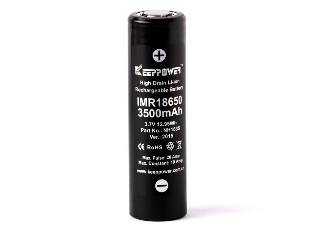 Keeppower IMR18650 - 3500mAh 3,6VV - 3,7V Li-ion