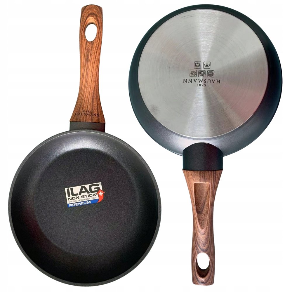 PATELNIA GRANITOWA POWŁOKA ILAG NON-STICK 26CM INDUKCJA GAZ KARL HAUSMANN