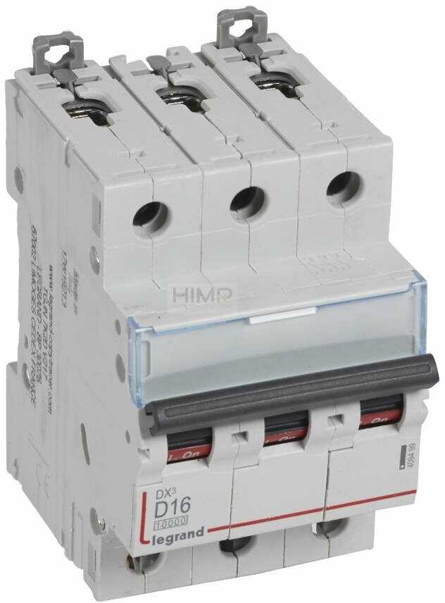 Legrand WYŁĄCZNIK NADPRĄDOWY S 313 3P D 16A 10000A SERII DX3 409499