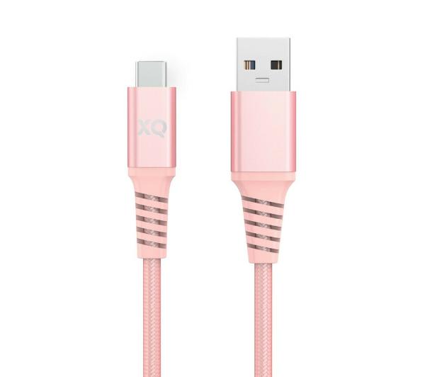 Xqisit USB-C - USB A 3.0 2m (różowy)