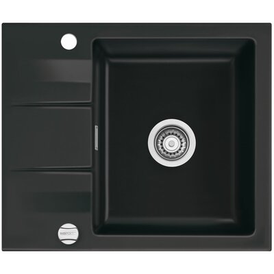 Zlewozmywak SYSTEMCERAM Genea 60 5097 01 Nigra 87 Czarny