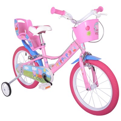 Rower dziecięcy DINO BIKES Świnka Peppa 16 cali dla dziewczynki | Bezpłatny transport