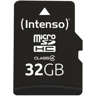 Intenso MicroSDHC Class 4 32GB + adapter (3403480)