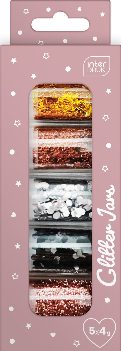 Interdruk, Brokatowe ozdoby 5 szt. GLAM do dekoracji