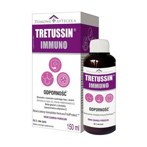 Tretussin Immuno o smaku czarnej porzeczki, 150ml