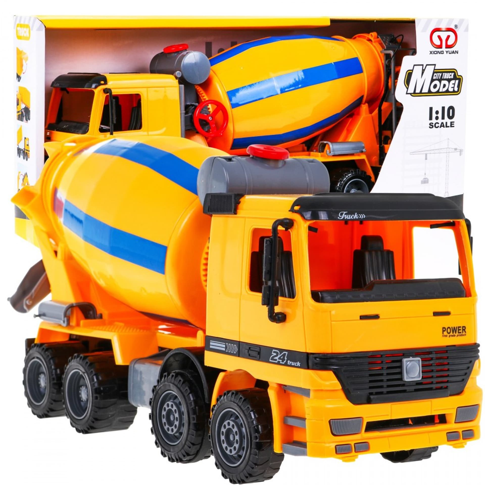 Betoniarka dla dzieci 3+ Realistyczny model 1:10 + Ruchome elementy + Obrotowa gruszka