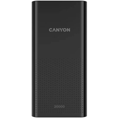 Canyon Powerbank PB-2001, 20000mAh CNE-CPB2001B Czarna