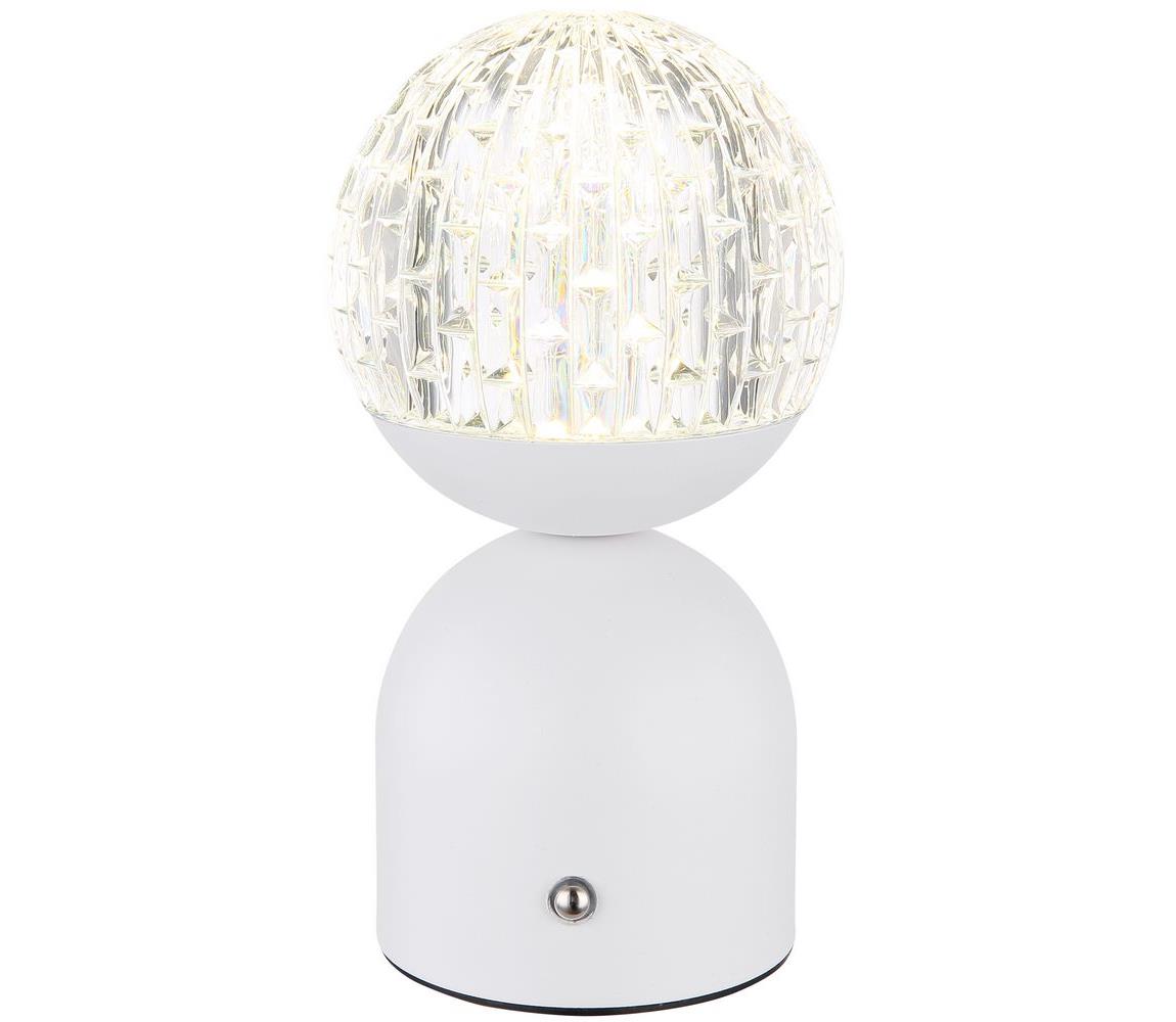 Globo 21007W - LED Ściemnialna dotykowa lampa stołowa JULSY LED/2W/5V biała