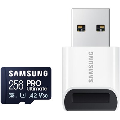 Karta pamięci SAMSUNG Pro Ultimate microSDXC 256GB + Czytnik | Bezpłatny transport