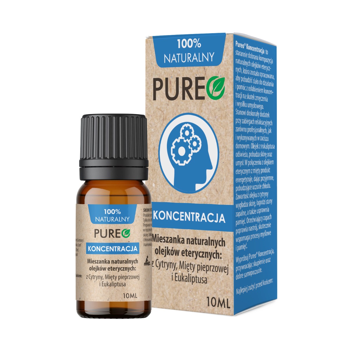 PUREO Koncentracja mieszanka naturalnych olejków eterycznych, 10ml