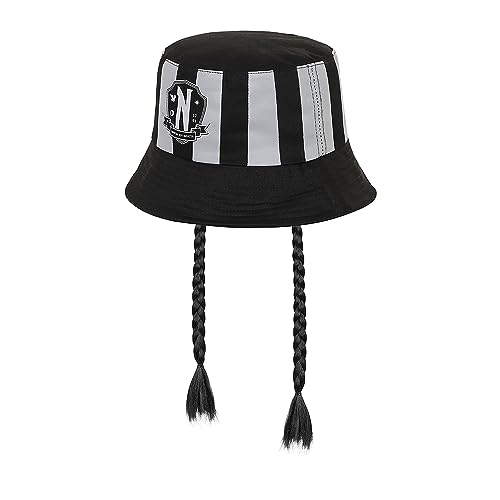 Środa Braid-Bonnet Bucket, Czarny, czarny, Taille unique, Czapka Bucket Braid