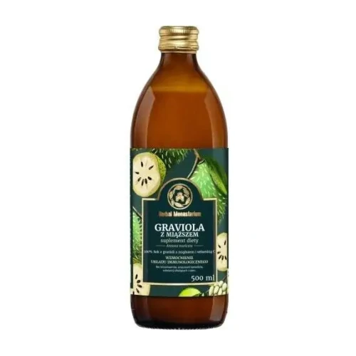 HERBAL PHARMACEUTICALS Herbal Monasterium Sok z Gravioli i miąższem, 500ml