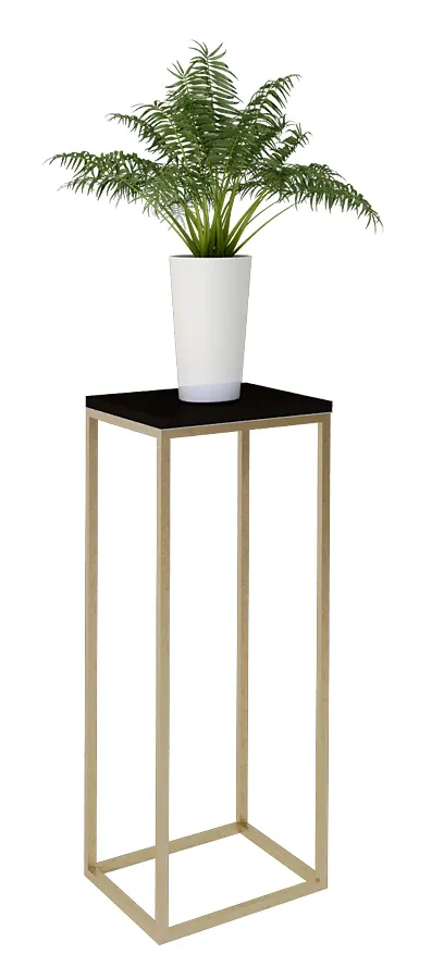 Nowoczesny stojak na kwiaty złoty + czarny A8-A48