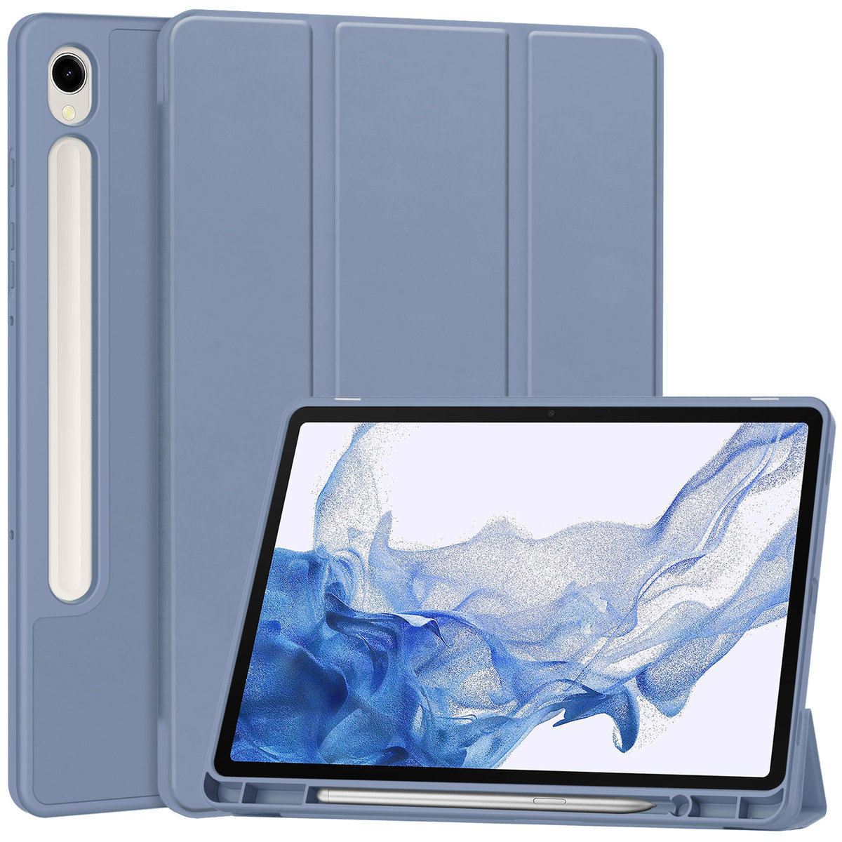 Etui Bizon Case Tab Lizard do Galaxy Tab S9, fioletowe