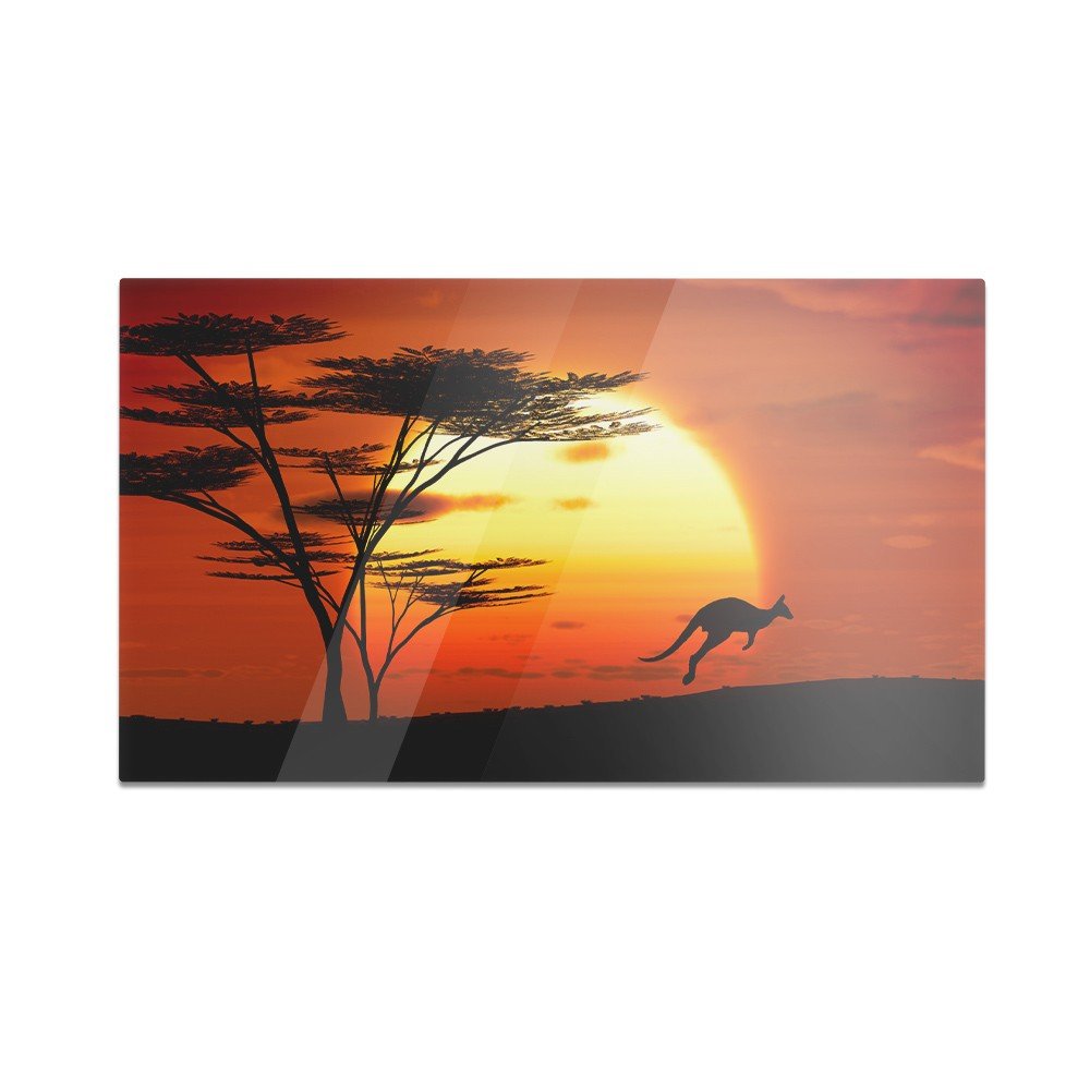Szklana deska do krojenia HOMEPRINT Afryka, zachód słońca 60x52 cm