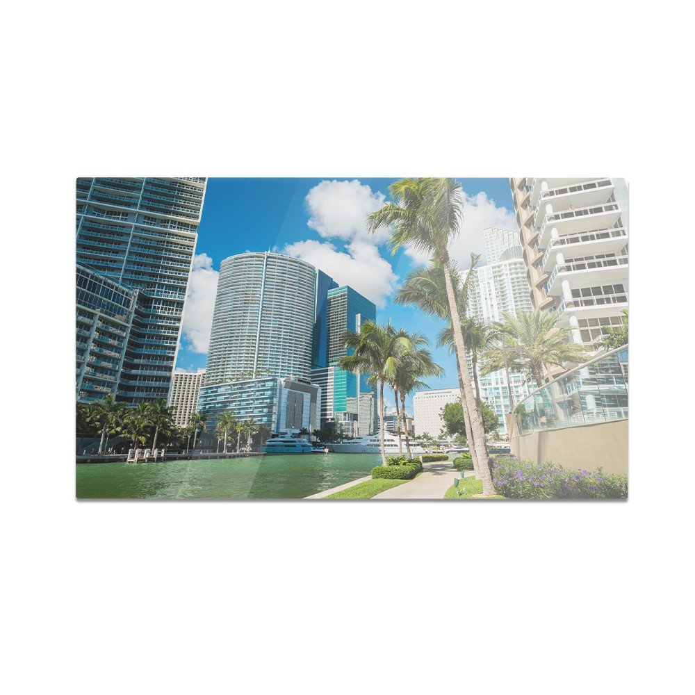 Szklana deska do krojenia HOMEPRINT Śródmieście Miami 60x52 cm