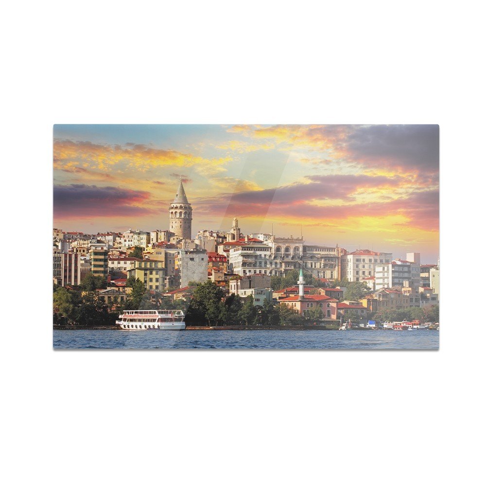Szklana deska do krojenia HOMEPRINT Stambuł, zachód słońca 60x52 cm
