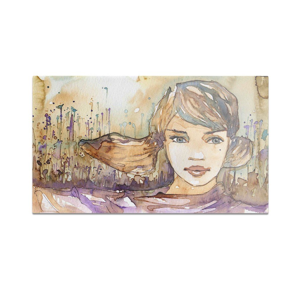 Szklana deska do krojenia HOMEPRINT Portret dziewczyny 60x52 cm