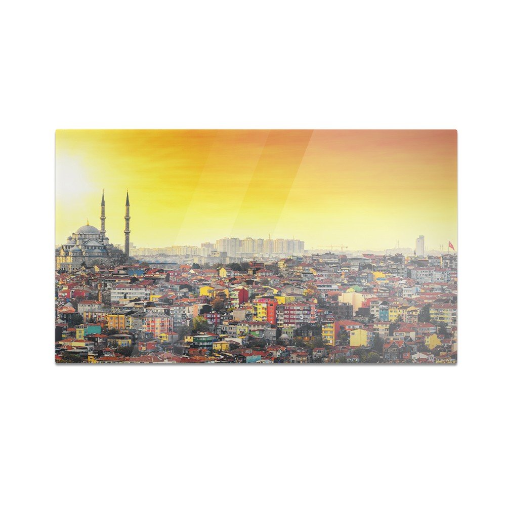 Szklana deska do krojenia HOMEPRINT Panorama Stambułu 60x52 cm