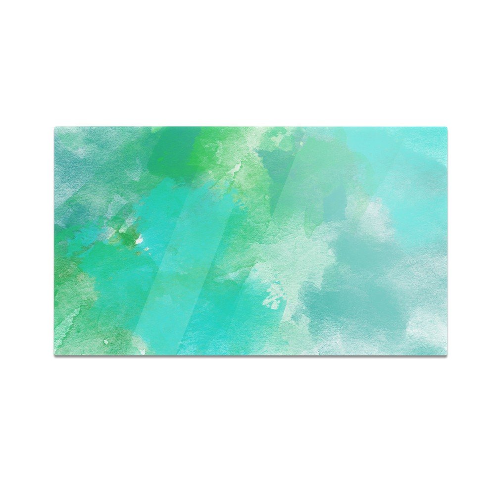 Szklana deska do krojenia HOMEPRINT Akwarelowe zielone plamy 60x52 cm