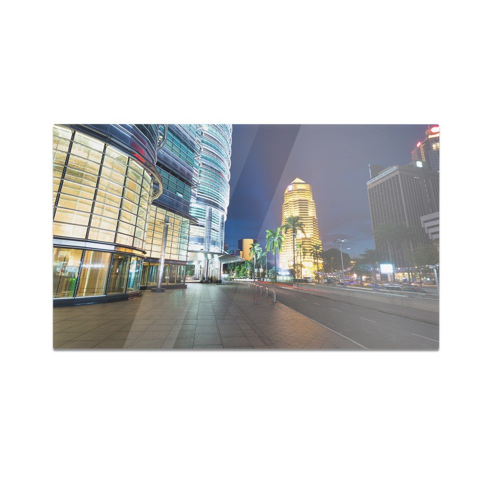Szklana deska do krojenia HOMEPRINT Miasto Kuala Lumpur 60x52 cm
